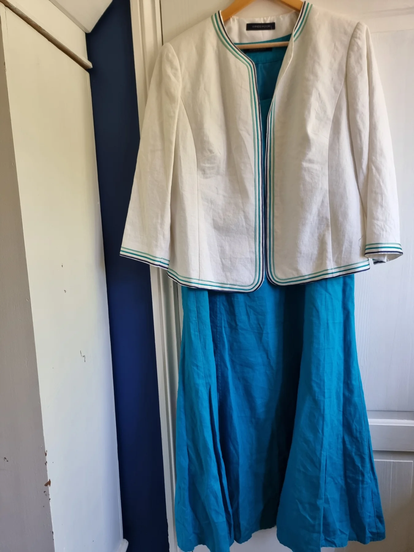 Windsmoor 100% linen maxi dress and jacket size 16