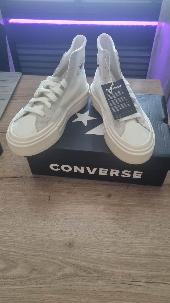 Converse Unisex Chuck Taylor All Star Cruise High ‘Egret’ White Cream UK 7