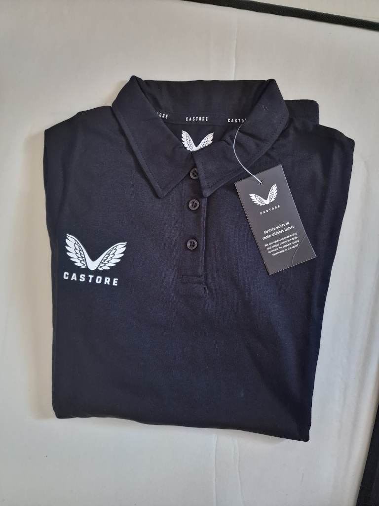 Castore Black Polo Shirt UK 10 S BNWT