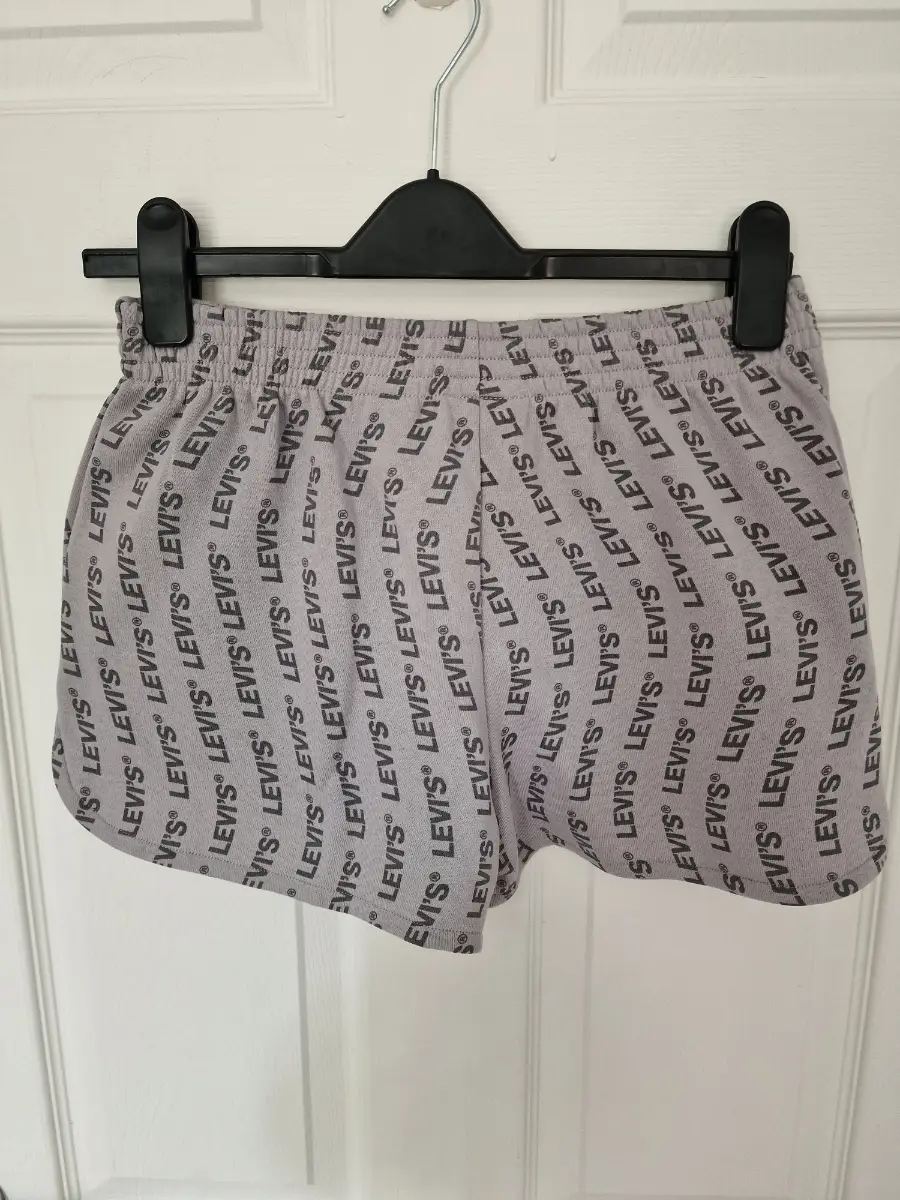 Levi's Logo Print Lounge Shorts Grey XS