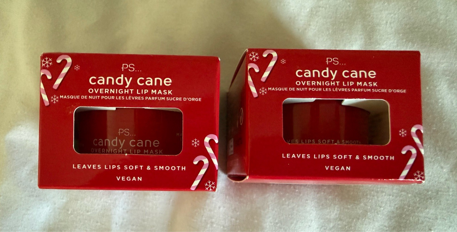 X 2 Primark candy cane overnight lip mask 15g each