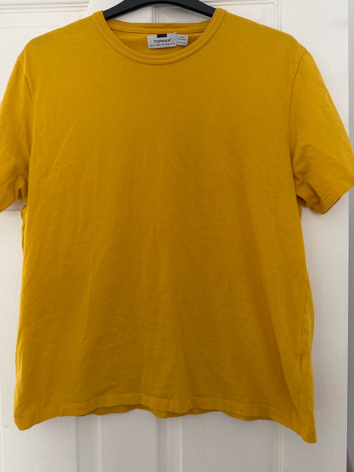 Topman yellow tshirt size XL