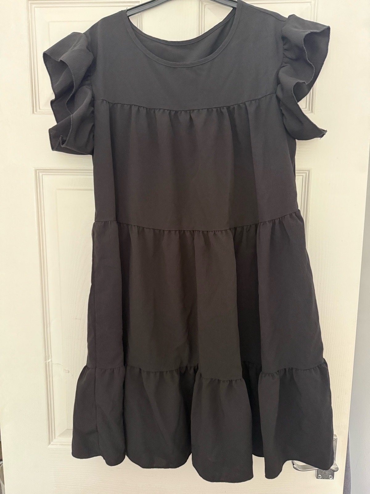 Shein black smock dress size medium worn once