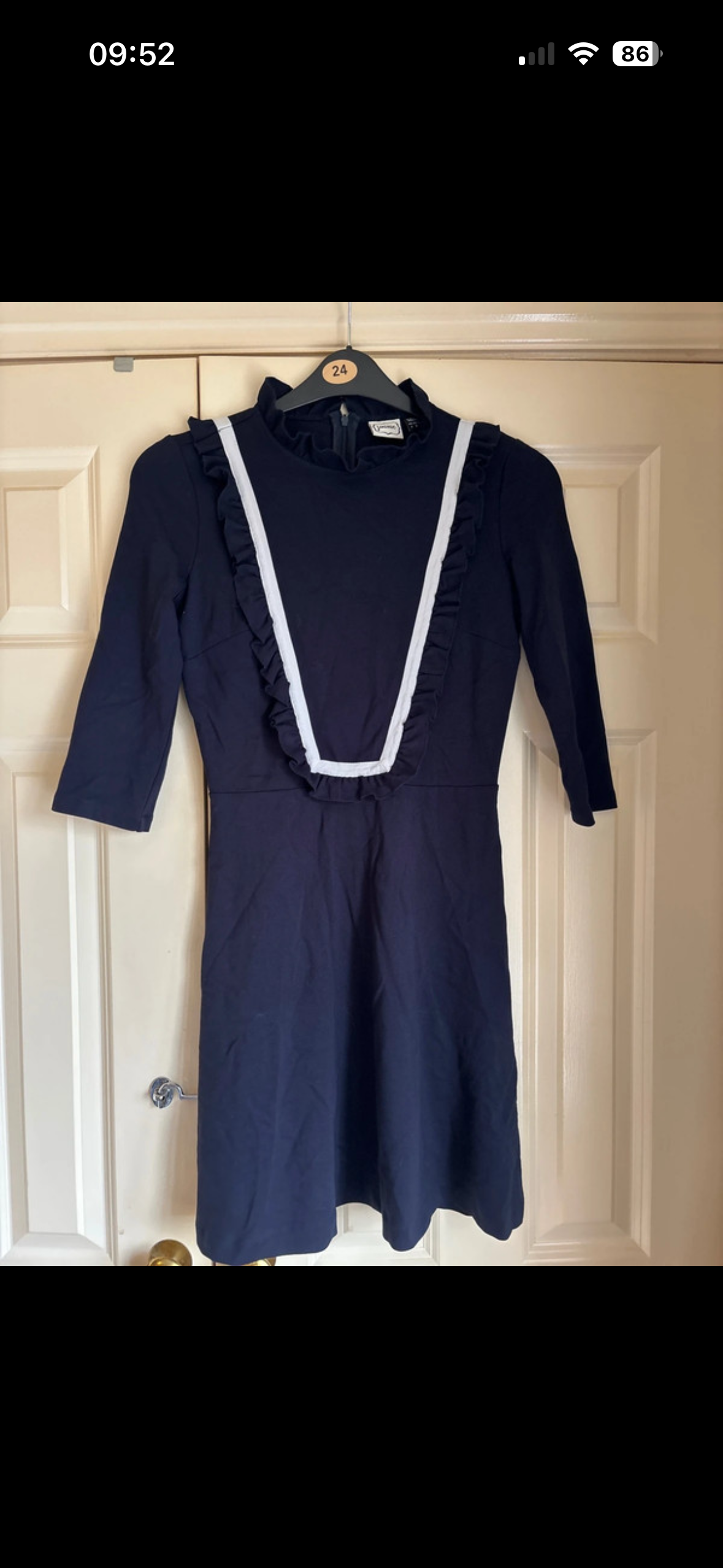 Joanie Vintage Navy Blue Dress 8