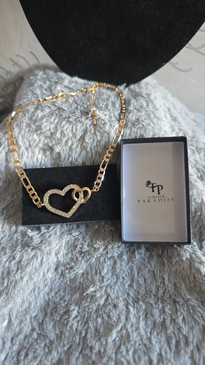 Forever Paradise interlocking hearts necklace