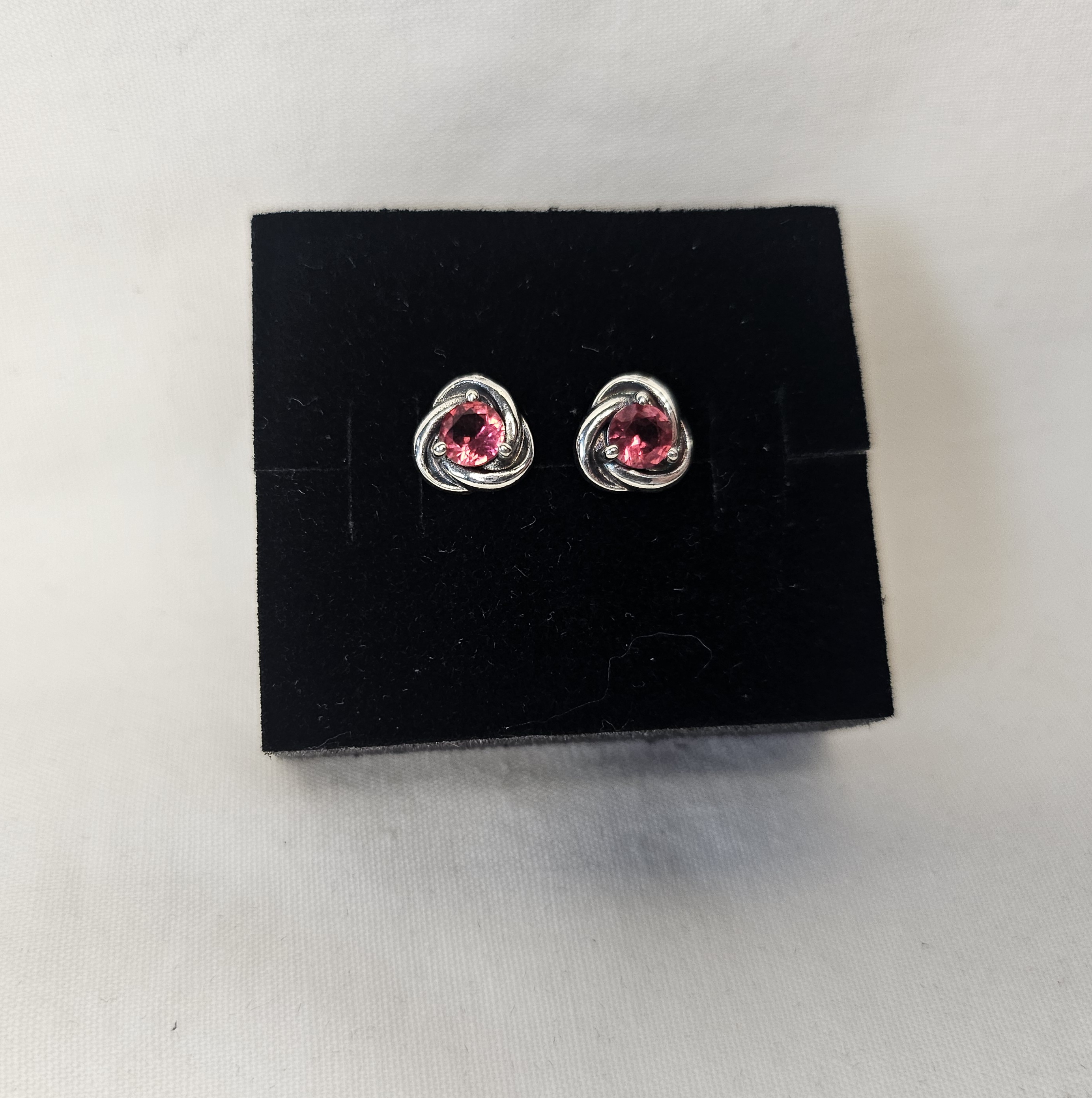 S925 Sterling Silver Plated Birthstone stud Earrings July