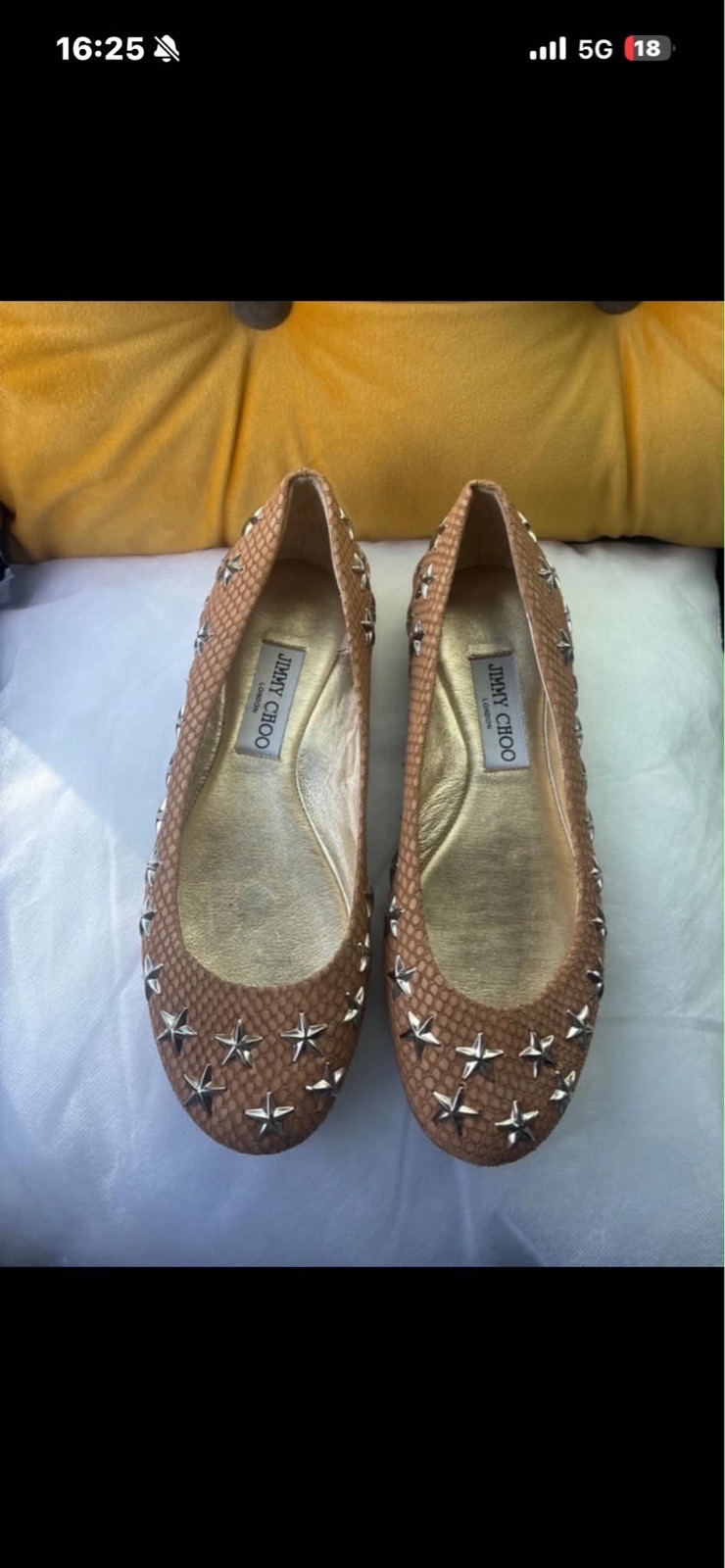 Jimmy choo star stunned ballet flats
