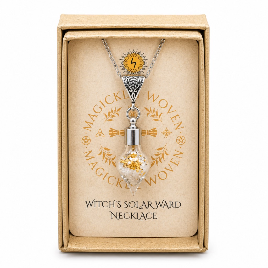 Witches Solar Ward Amulet Necklace