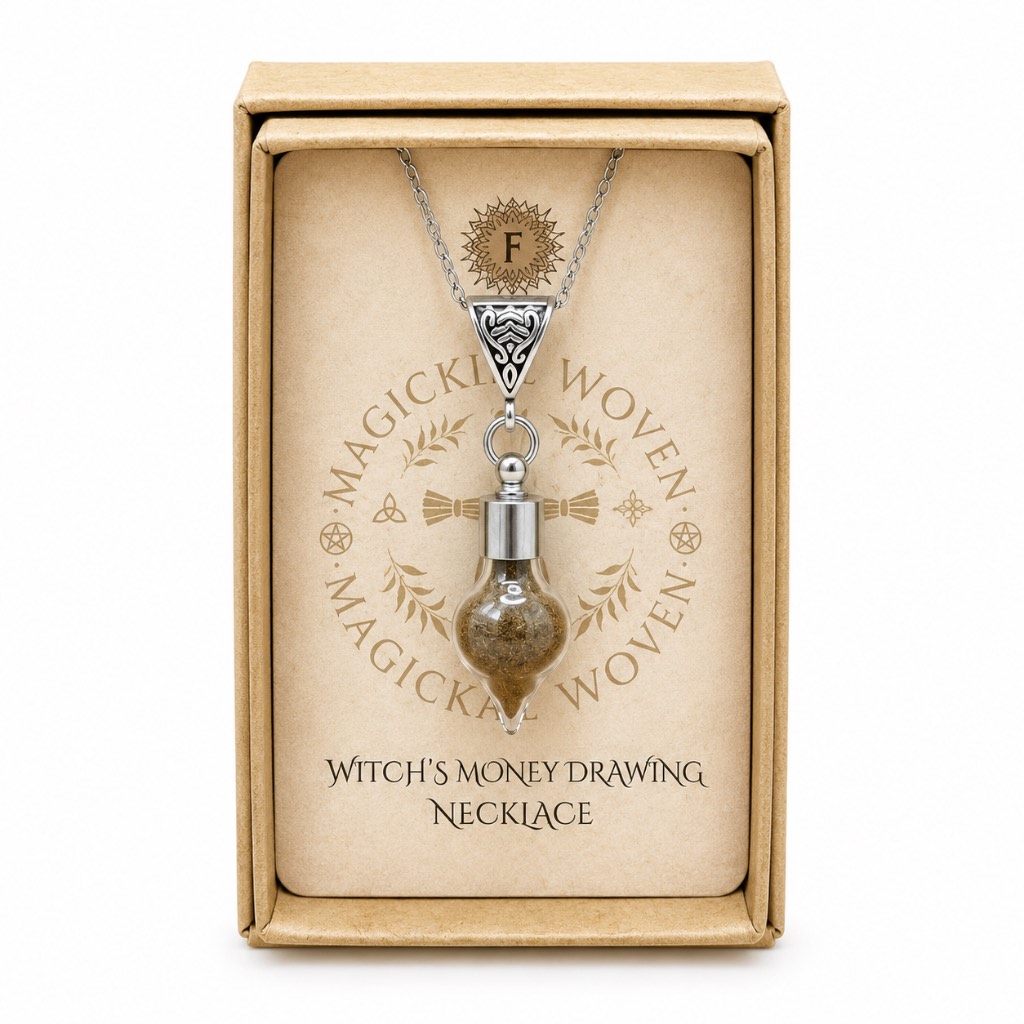 Witches Money Drawing Amulet Necklace