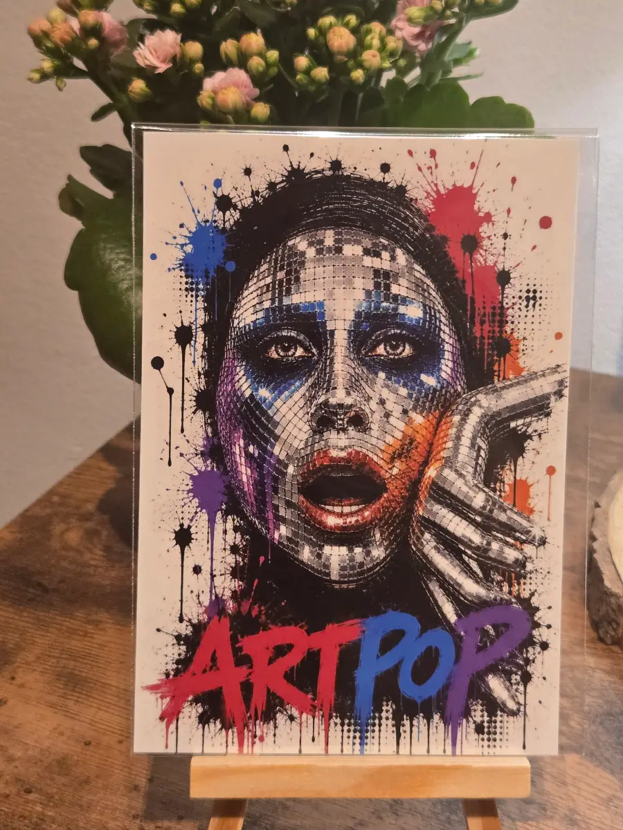 Lady Gaga Art Pop Graffiti Style 6" X 4" Photo Print - Photo Protector Included