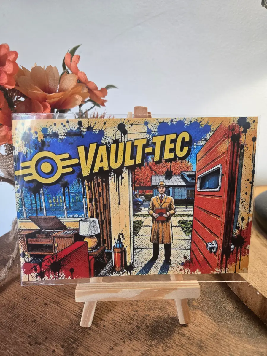 Fallout 4 Pop Art 6" X 4" Photo Print - Cover sleeve included