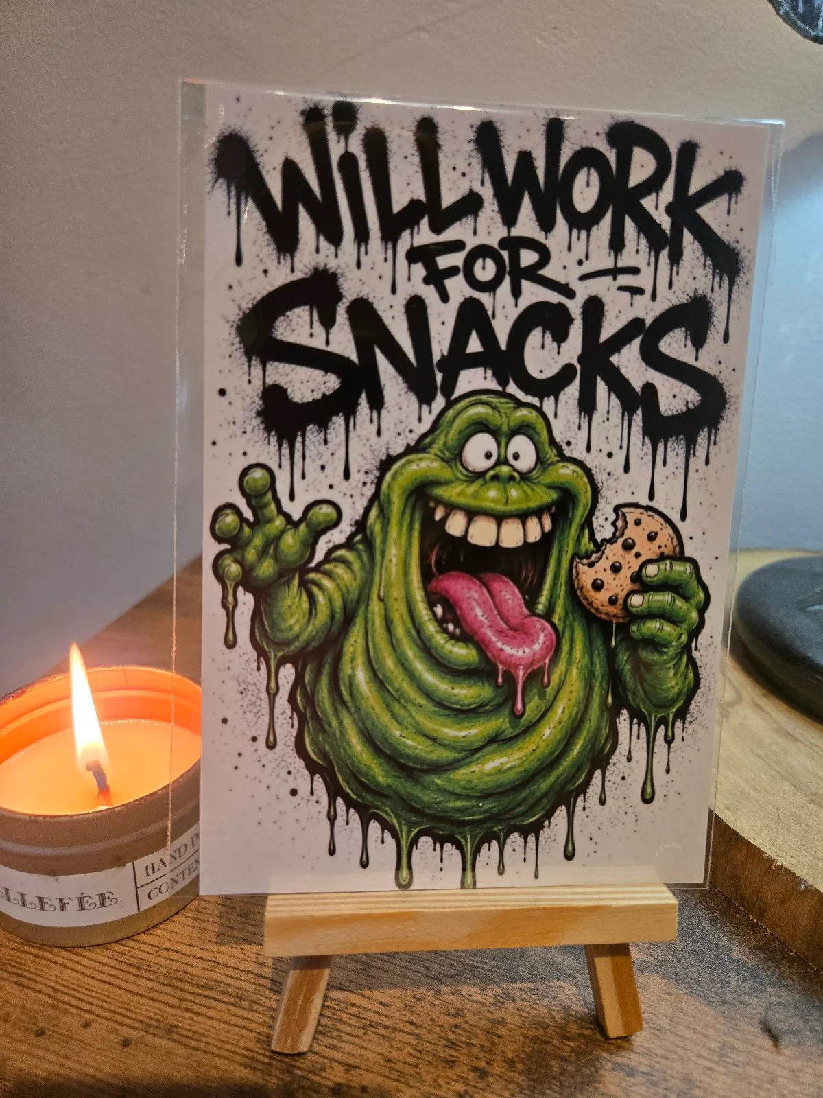 Ghostbusters "Slimer Meme" 6" X 4" Photo Print - Photo Protector Included