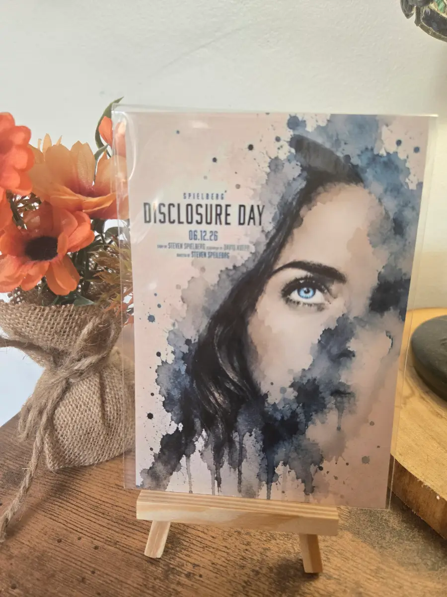Disclosure Day Inksplash Art Style Sticker Original 6" X 4" Matte Sticker