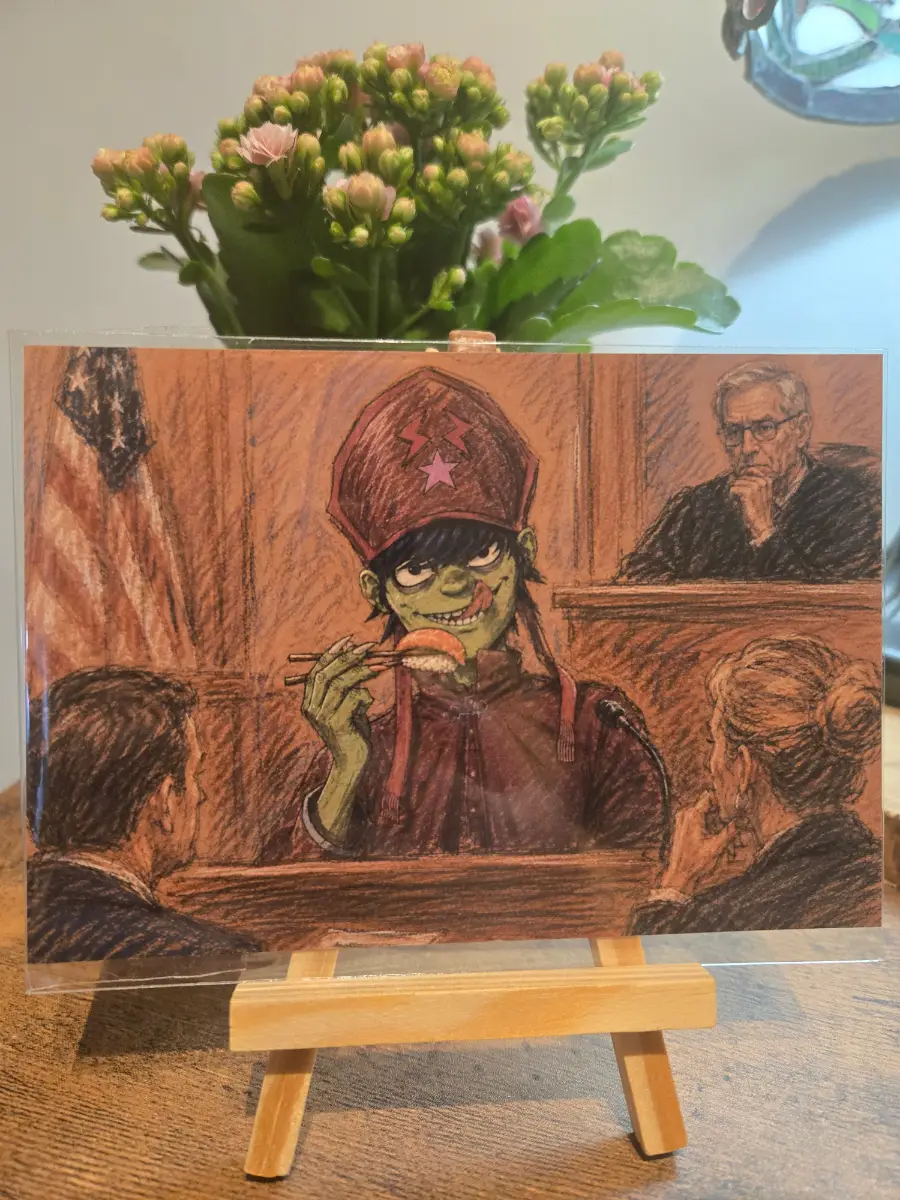 Gorillaz Murdoc In Court 6" X 4" Photo Print - Photo Protector Included