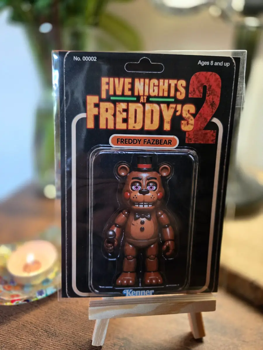 Five Nights At Freddys 2 Action Figure Art Style 6" X 4" Photo Print - Photo Protector Included