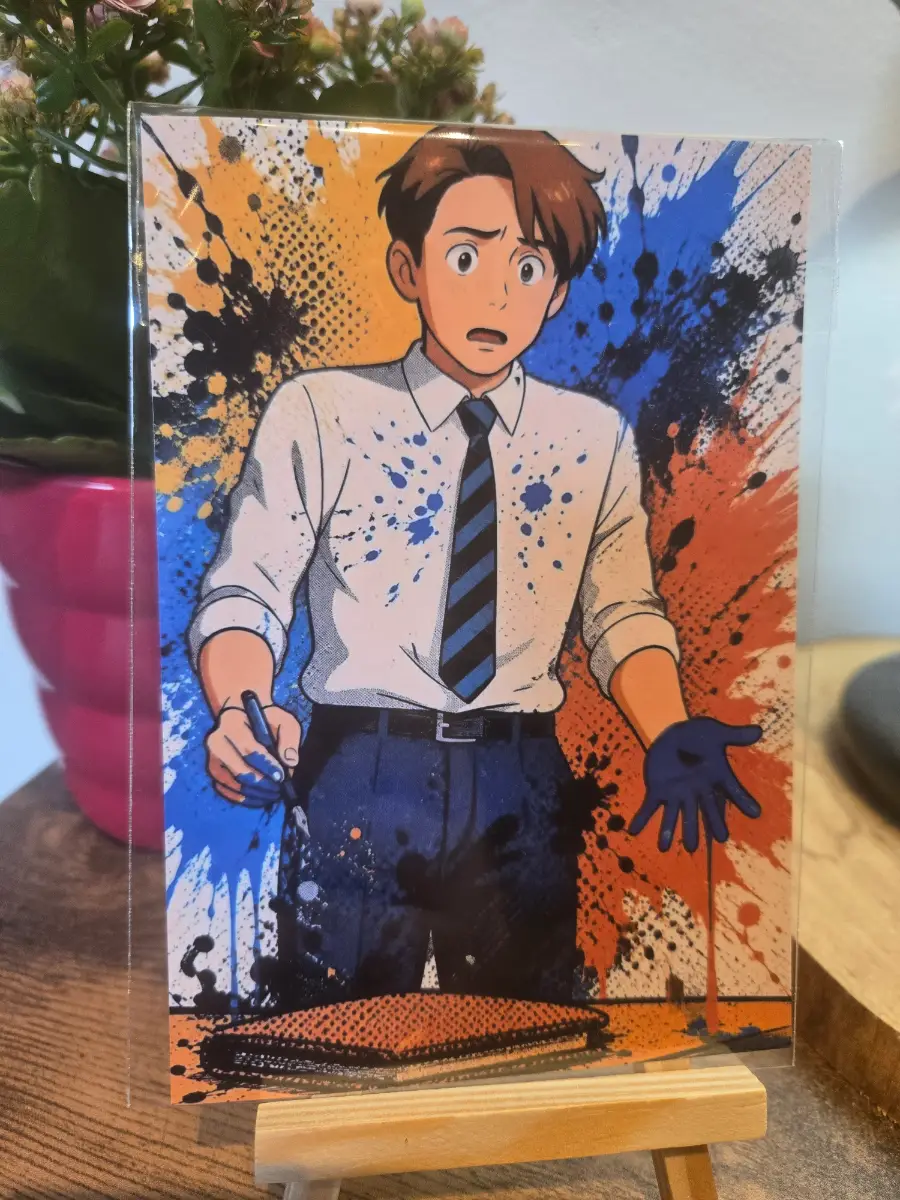 Heartstopper Nick Cartoon 6" X 4" Photo Print - Photo Protector Included