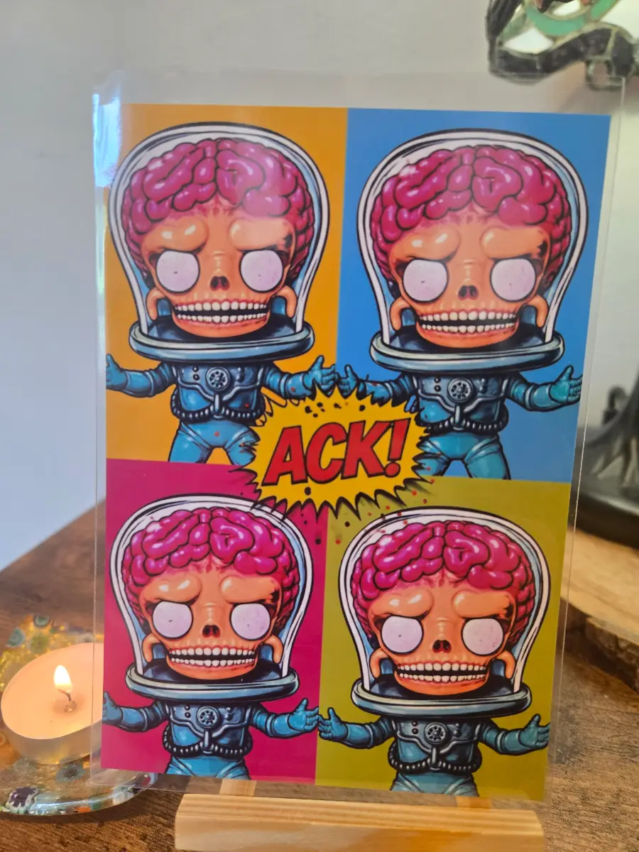 Mars Attacks Pop Art 6" X 4" Photo Print - Cover sleeve included