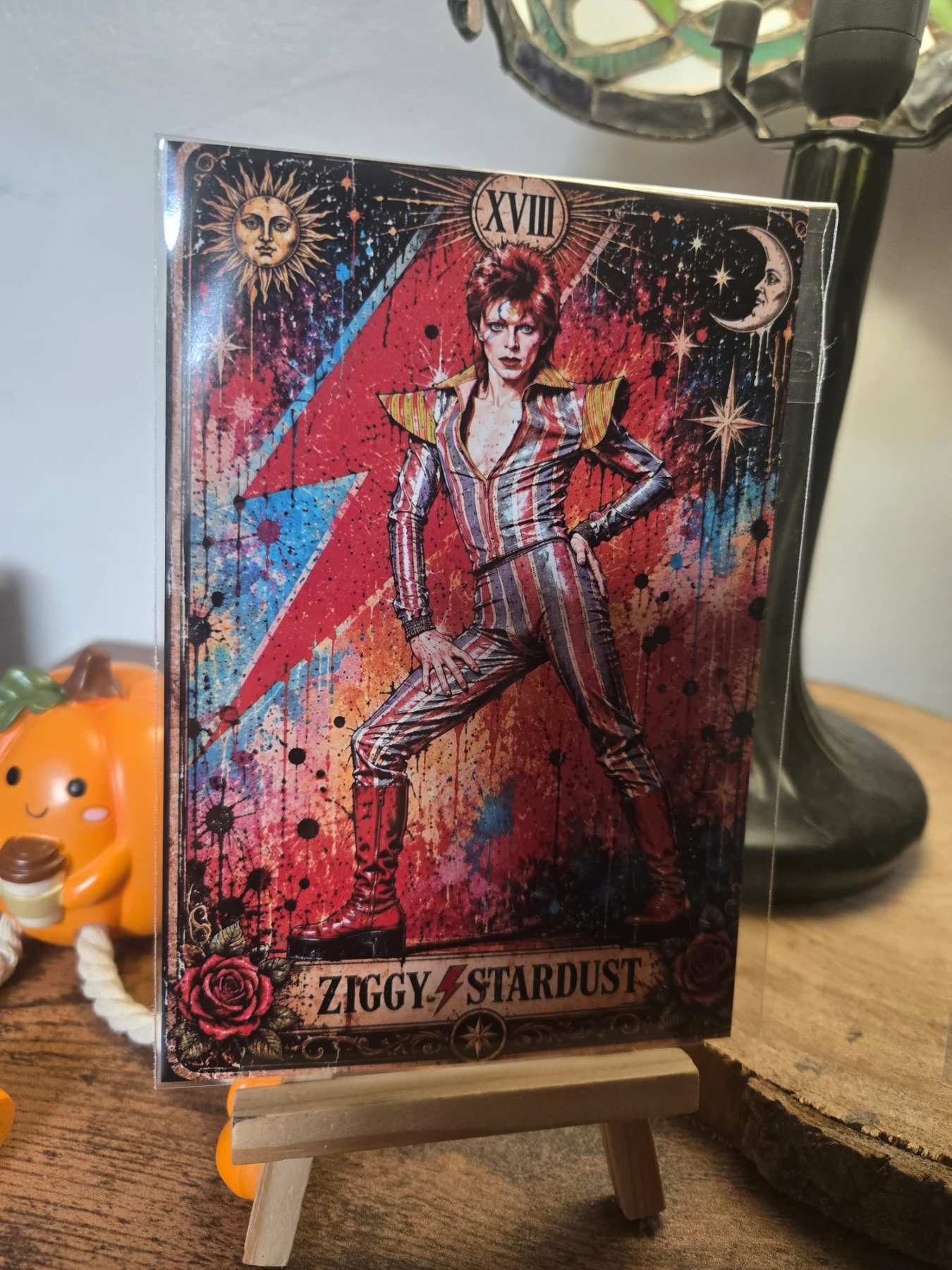 David Bowie Tarot Style 6" X 4" Photo Print - Photo Protector Included