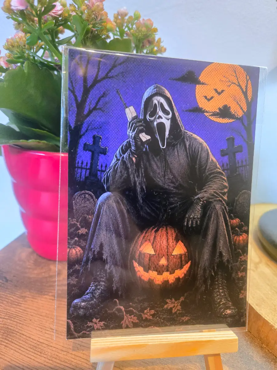 Scream Ghostface "Halloween Cartoon" 6" X 4" Photo Print - Photo Protector Included