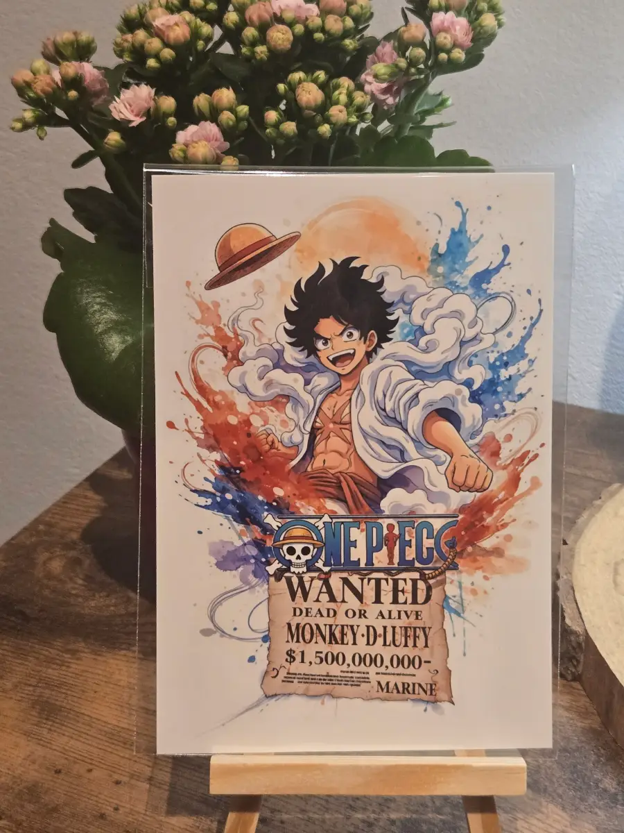 One Piece Monkey 6" X 4" Photo Print - Photo Protector Included