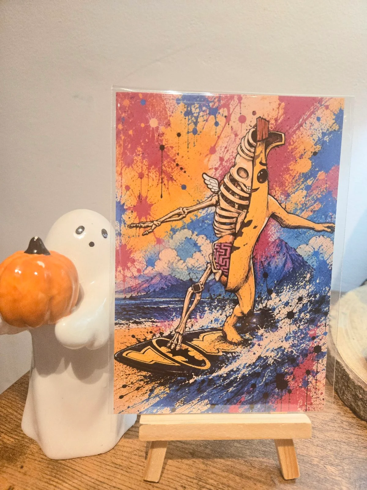 Fortnite Peely Bone Batman Surfing 6" X 4" Photo Print - Photo Protector Included