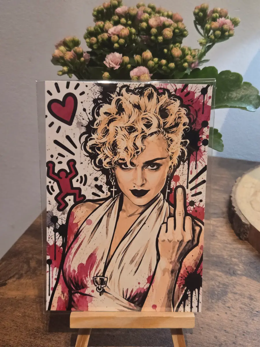 Madonna Vogue Keith Harring 6" X 4" Photo Print - Photo Protector Included