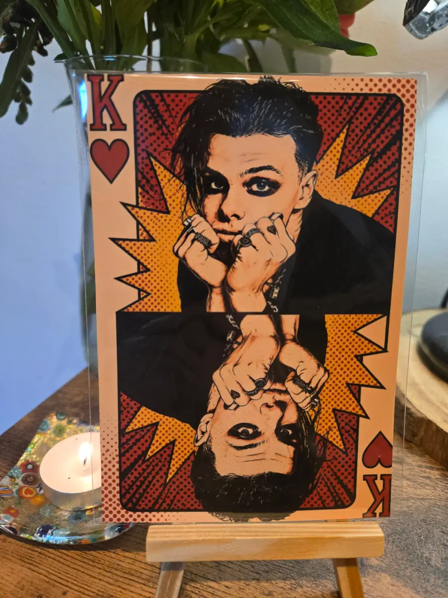 Yungblud Dominic Playing Card Art 6" X 4" Photo Print - Photo Protector Included