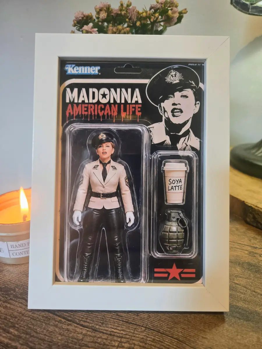 Madonna "American Life" Wooden Framed Art Piece - 6"x"4