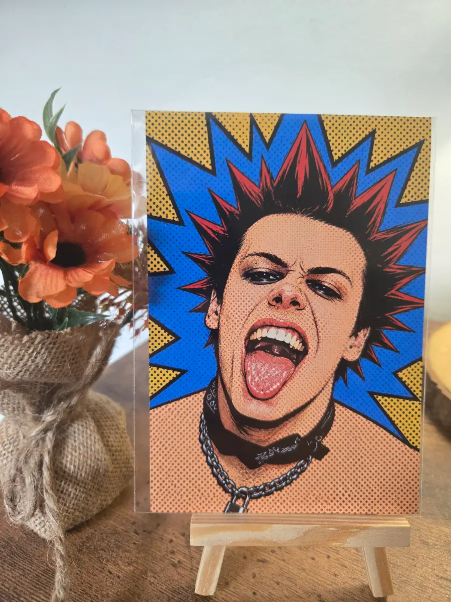 Yungblud Dominic Pop Art 6" X 4" Photo Print - Cover sleeve included