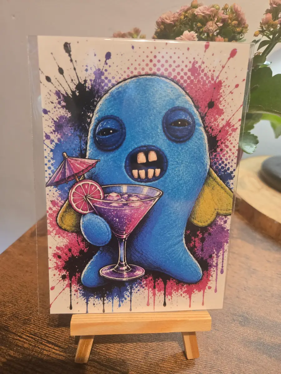 Fugglers "Drunk Fish" 6" X 4" Photo Print - Photo Protector Included