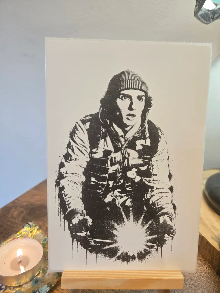 Finn Wolfhard Stranger Things Street Art Style Sticker Original 6" X 4" Matte Sticker