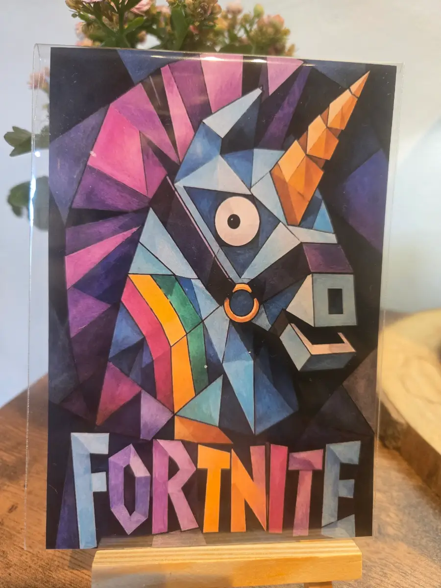Fortnite Cubism Style 6" X 4" Photo Print - Photo Protector Included