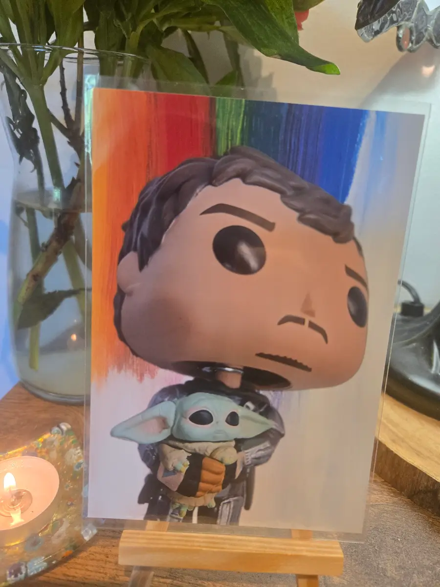 Star Wars The Mandalorian And Grogu 6" X 4" Photo Print - Cover sleeve included