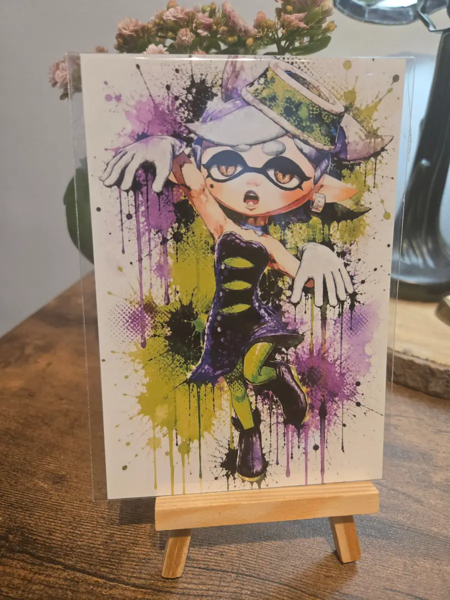 Splatoon Raiders Inksplash 6" X 4" Photo Print - Photo Protector Included