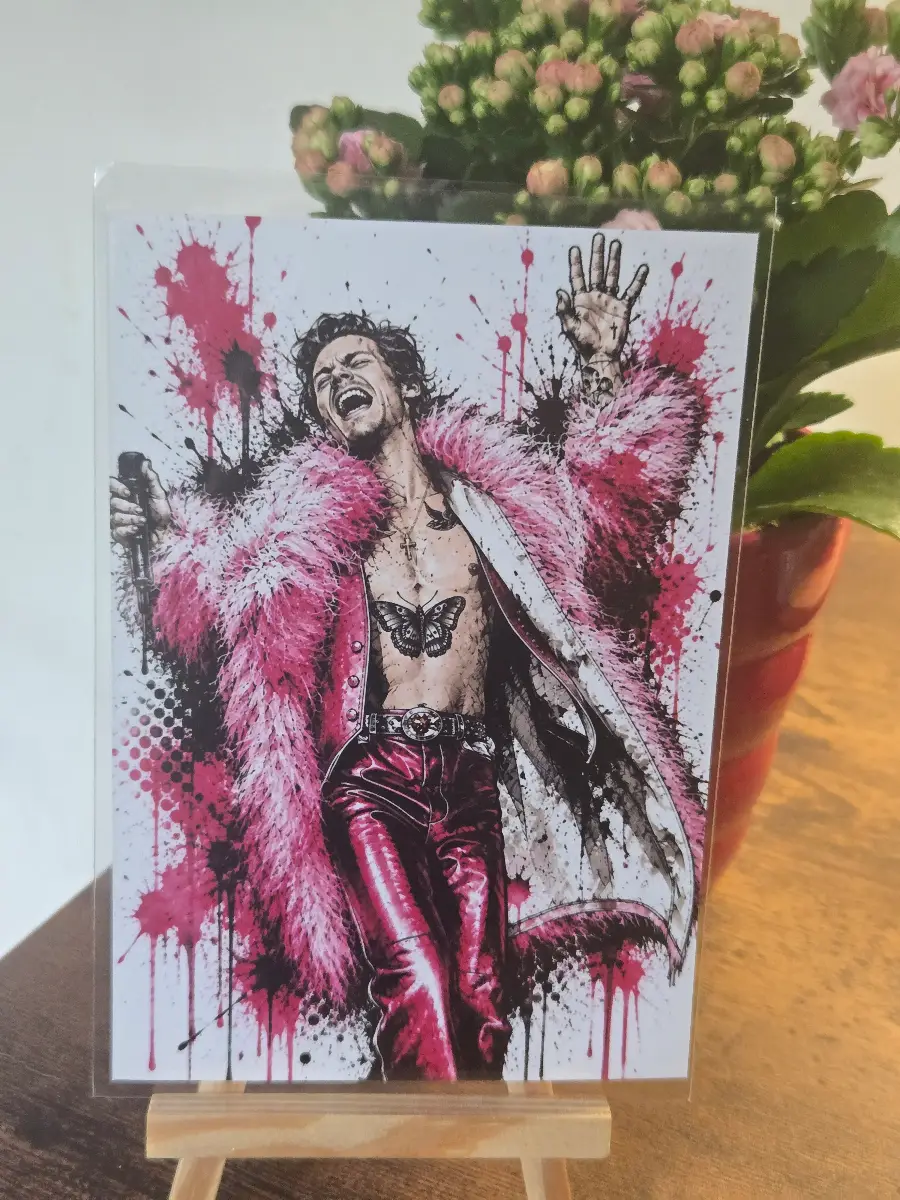 Harry Styles Live 6" X 4" Photo Print - Photo Protector Included