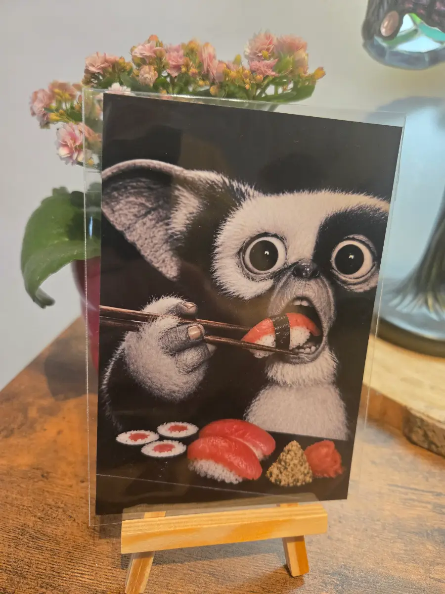 Gremlins Mogwai Sushi Scene 6" X 4" Photo Print - Photo Protector Included