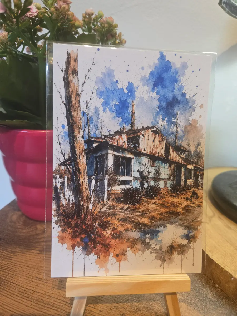 Fallout 4 Inksplash 6" X 4" Photo Print - Photo Protector Included