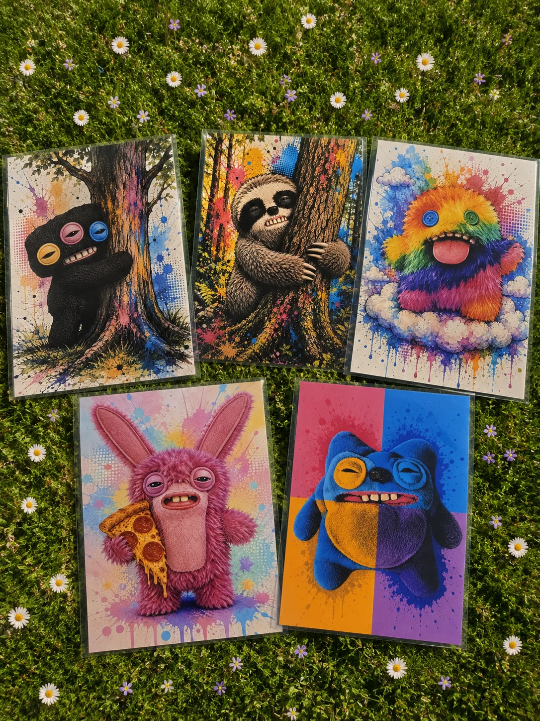 Fuggler Mixed Set Of 5 6" X 4" Photo Prints - Photo Protector Included