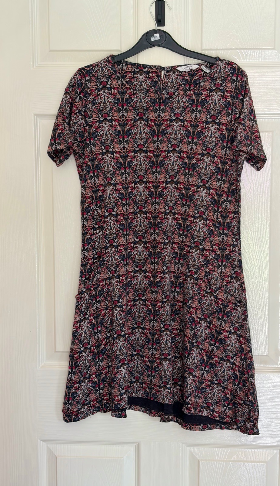 UK 8 Short Sleeved Shift Tunic Mini Dress Floral Paisley FatFace