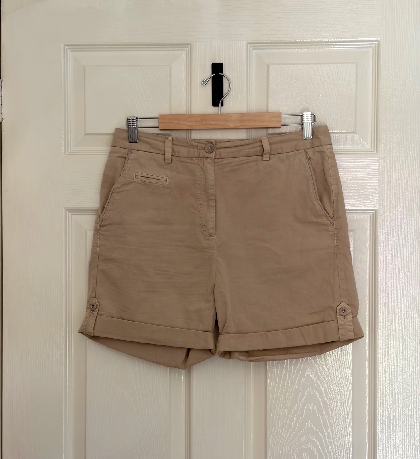 UK 10 Chino Shorts Beige Marks And Spencer
