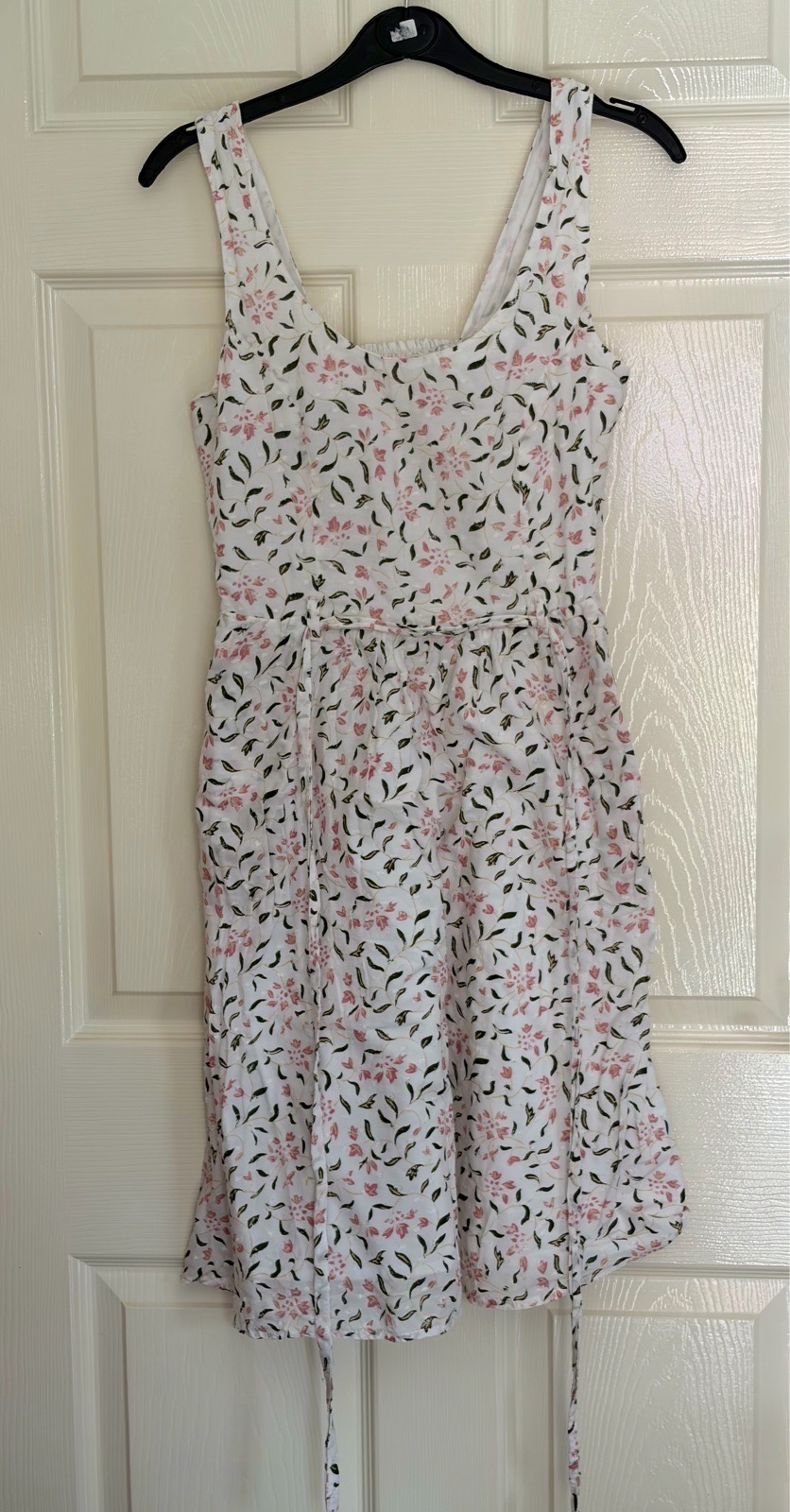 Sleeveless Midi Summer Dress White FatFace UK 8