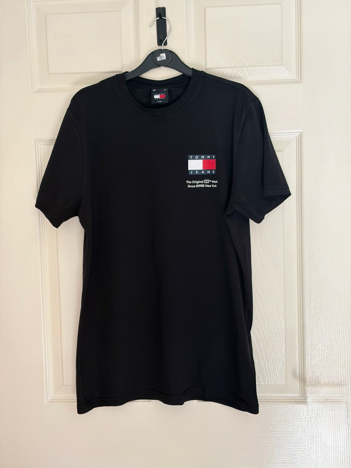 Tommy Jeans Crew Neck T-shirt Black Size Mens Large