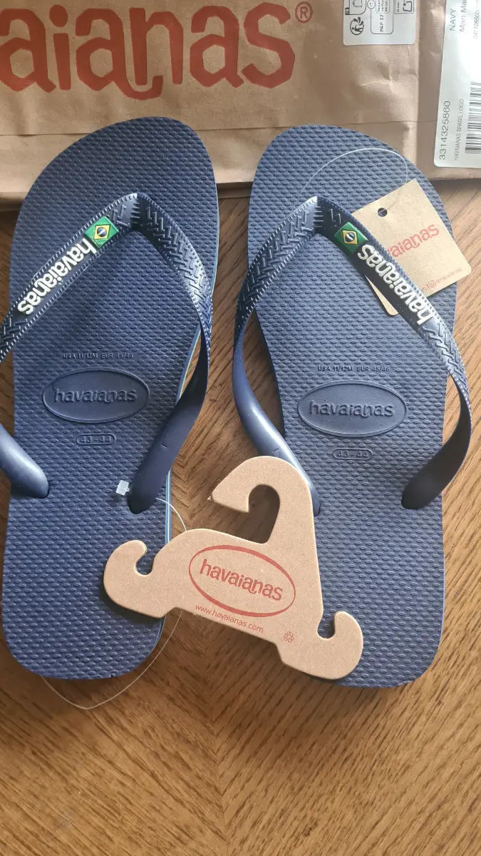 Men's Navy Brasil Havaianas Summer Flipflops