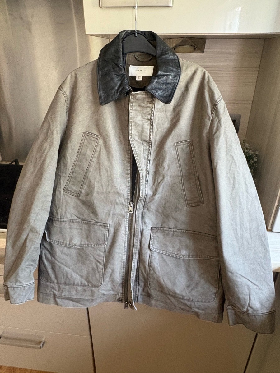 Stunning ZARA Origins Men’s Zip Up Jacket / Coat in Khaki/Black Size S