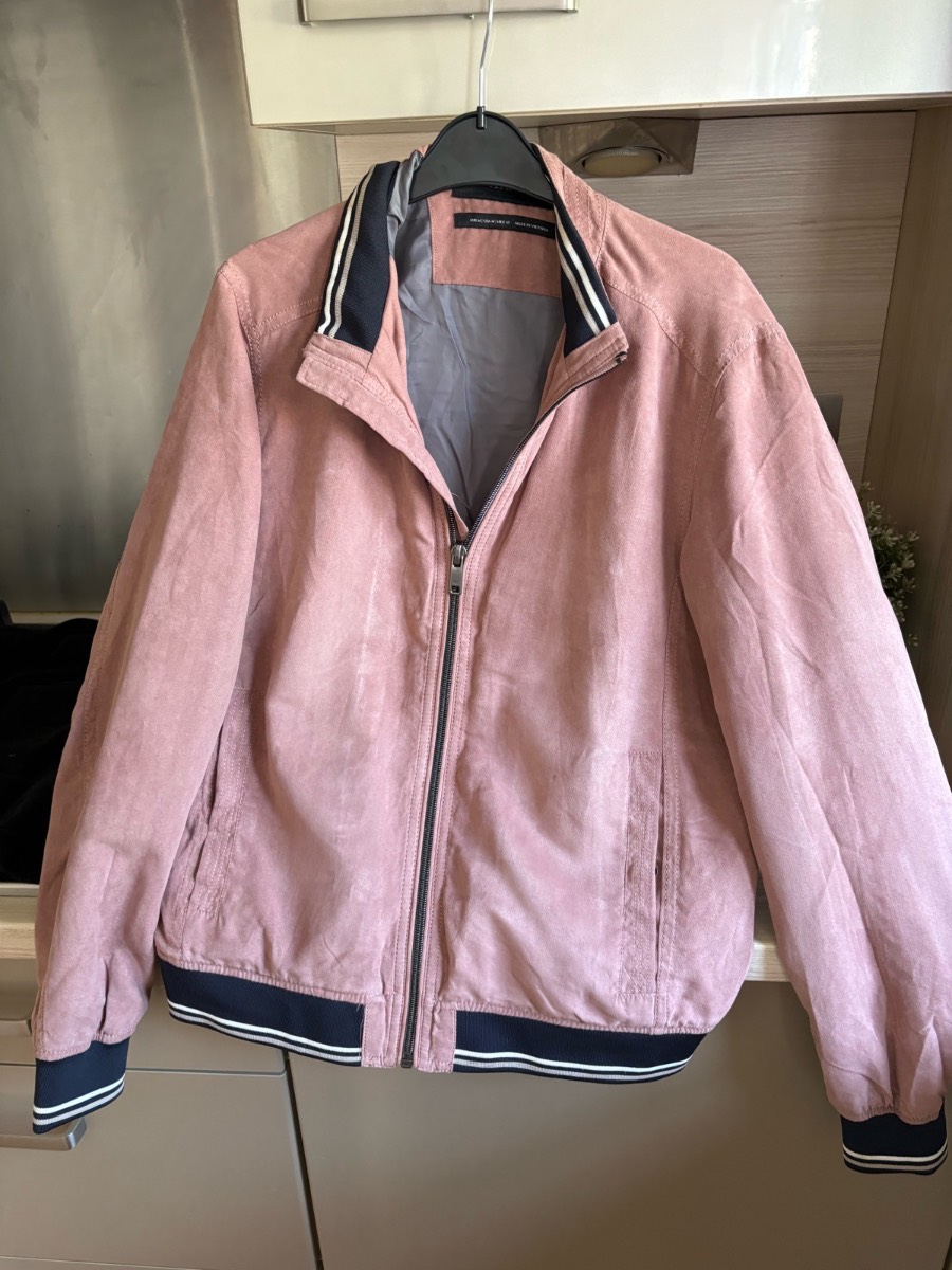 Retro Stunning Man’s Bomber Style Jacket | Coat in Rose Size M NWOT