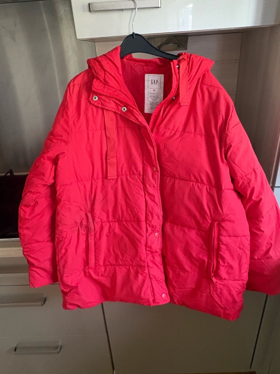 GAP Men’s Puffer Jacket | Coat in Vivid Red Size M NWOT
