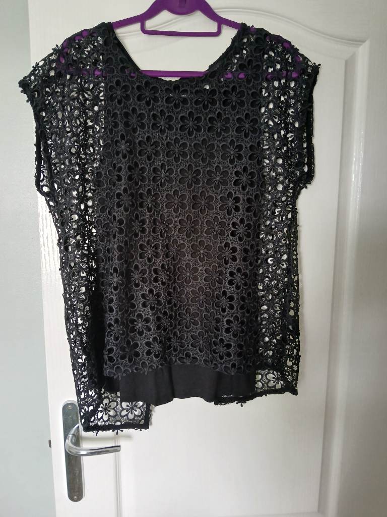 Next lace double layer top
