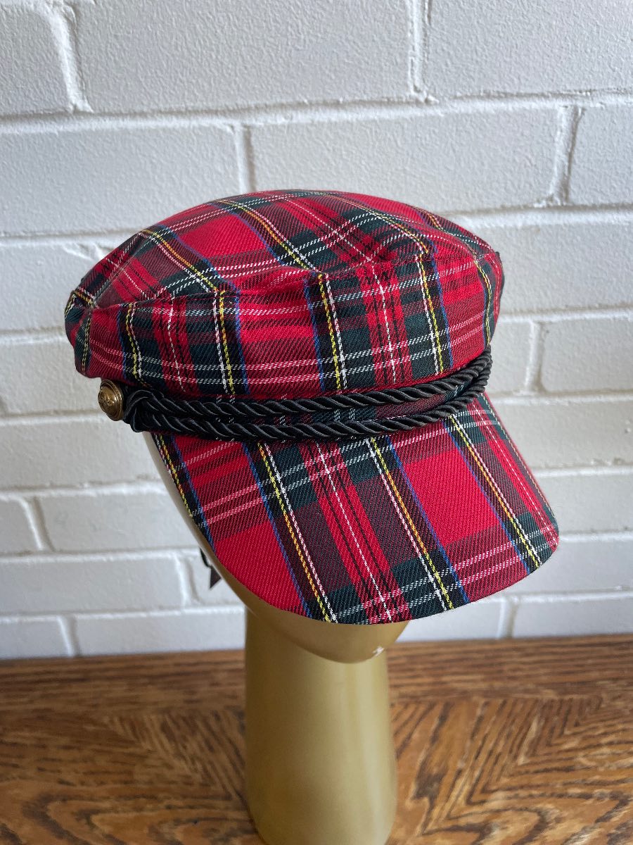 Bullantic Scottish tartan fiddler captain sailor cap