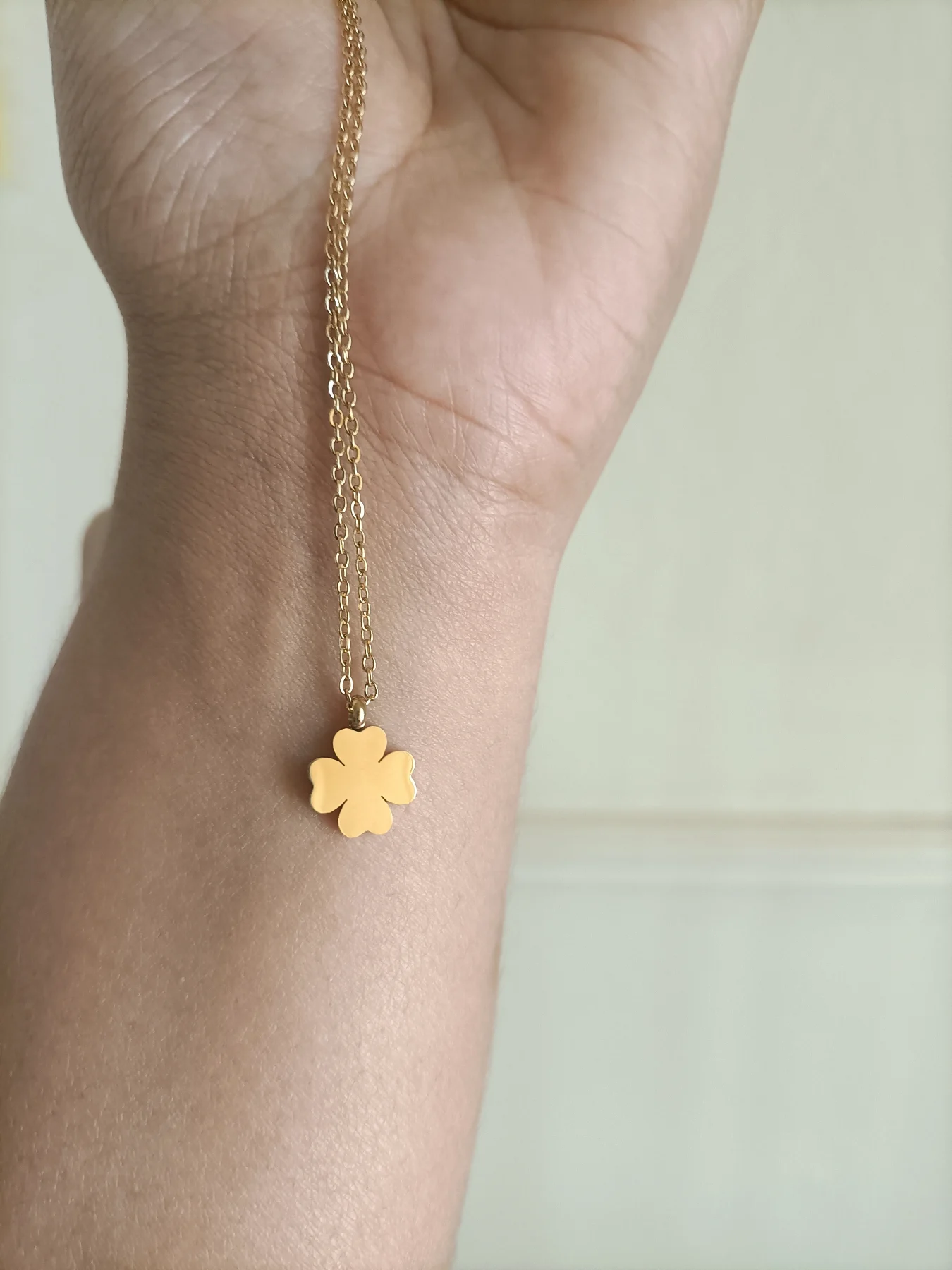 18 k stainless steel necklace