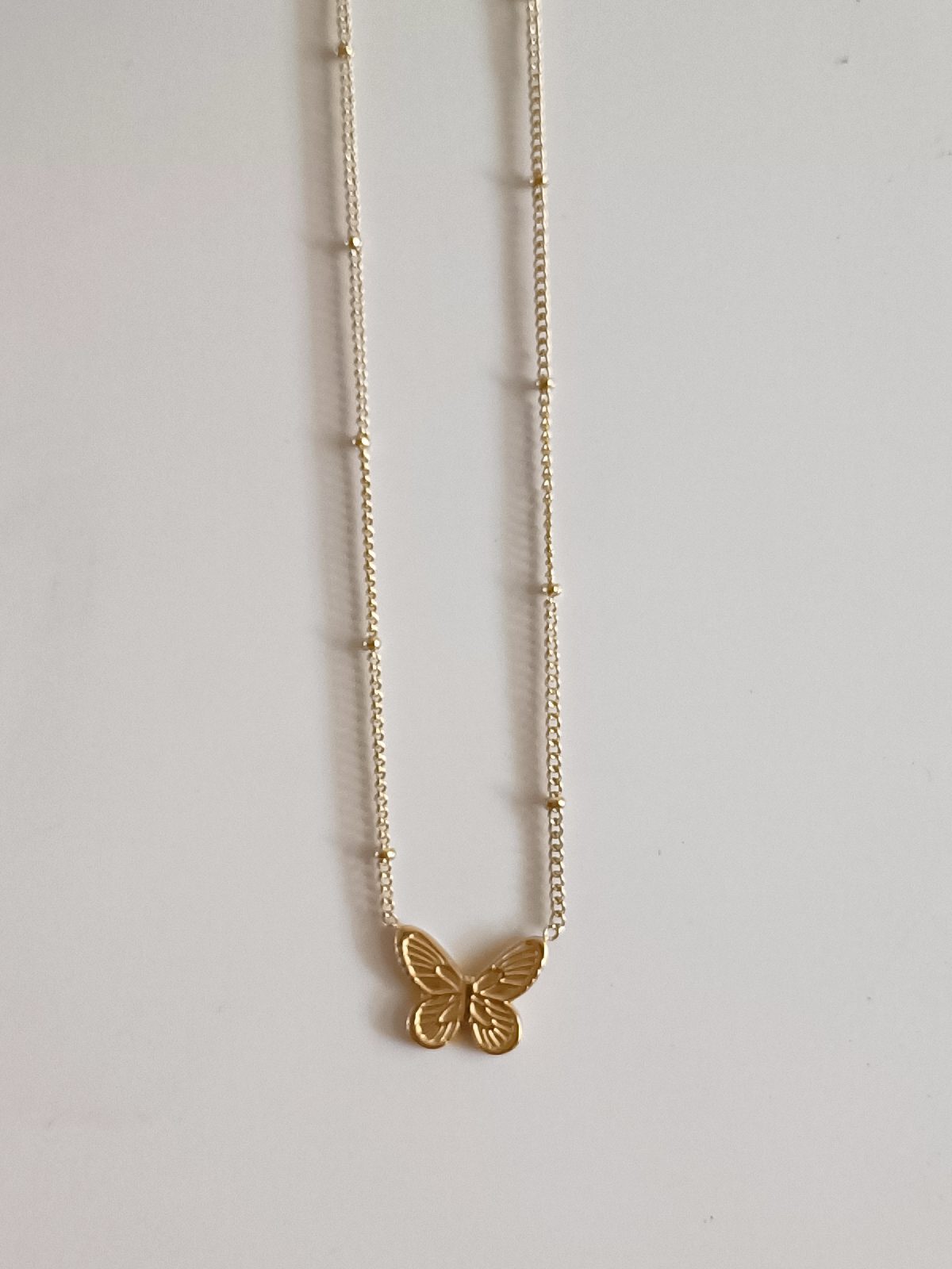 Butterfly pendant necklace